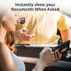 Car Registration and Insurance Holder, Leather Car Glove Box Organizer, Cool Car Accessories for ID, Driver's License Cards & Essential Document, Business Cards, Men&Women,Moon Sun