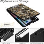 Clipboard with Storage, High Capacity Plastic Storage Clipboard with Pen Holder for for Women Teachers Work, School & Office Supplies, Cute Pattern Decorative Clipboards, Camouflage