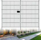 10 Panels Garden Fence Dog Fence Outdoor for Yard,40in H x 23.6ft L Rustproof Metal Fencing with Ground Stakes|No Dig Temporary Animal Proof Containment for Pets/Rabbits|Durable Patio Security Panels