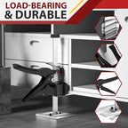 Labor Saving Arm Jack Handle 2 Pack,12 in Construction,Multifunctional Furniture Jack for Installing Cabinets and Wall Tile Height Adjuster Handheld Lifter Tool, Load 440LBS