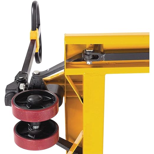 Global Industrial Industrial Duty Pallet Jack with 27" W x 48" L Forks, 5500 lb. Capacity, General Purpose Manual Pallet Truck for Warehouse, Manufacturing and Retail