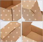 Green Recyclable Cardboard Small Gift Mailer Boxes for Shipping Packaging Craft Gifts Giving Products (Brown, 4 x 4 x 2 Inch)