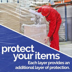 International Plastics Co. 18" 70 Gauge Plastic Stretch Film/Wrap 1500ft 500% Stretch Clear Cling Durable Adhering Packing Moving Packaging Heavy Duty Shrink Film