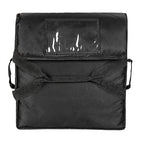 Insulated Food Delivery Bag Pizza Delivery Bags Professional Pizza Warmer Carrier Bags Moisture Free for 2-16" or 2-18" (Black, 20"X20"X6")