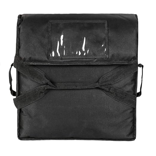 Insulated Food Delivery Bag Pizza Delivery Bags Professional Pizza Warmer Carrier Bags Moisture Free for 2-16" or 2-18" (Black, 20"X20"X6")