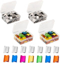 100PCS Silver White Binder Clips,100PCS Colorful Binder Clips, Work with Clam Clip Dispensers,40 Sheet Capacity for Home Food Packaging, Fixing Loose Leaf Pape School Desk Office