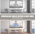 Cord Wall Cover, 39in Self-Adhesive Wire Covers for Cords on Wall, Extension Cable Hider for Floor, Mounted Tv, Home and Office Cavity 0.63" Wx0.31 H
