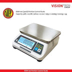 VisionTechShop DSW-100 Portion Food Scale with Single LCD Display, Stainless Steel Platter, 30lb Capacity, 0.01lb Readability, Lb/Oz/Kg/g Switchable, NTEP COC #22-007, NSF Certified