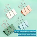 M&G Binder Clips 36 Pcs Colorful Assorted Size Clips, Extra Large Clips 2in*12Pc& Medium Clips 1.25in*24Pc, Boxed Paper Clips for Home, School and Office Supplies