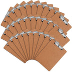 Clipboards, HERKKA 32 Pack Hardboard Office Clipboards Low Profile Clip Standard A4 Letter Size, ECO Friendly