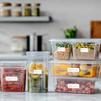 1000 Blank Removable Freezer Labels, Blank Removable Labels Water Oil Resistant with Perforation Line for Food Containers Jars Pantry Organization (Each Measures 1x 3 Inch)