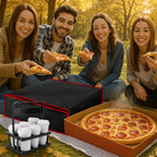 Bodaon Insulated Bag-Pizza Bags for Delivery & Plastic Portable Drink Carrier，20"x 20"x 6" ermicas/Warming/Heat Carrying out Insulation Large Bag，Doordash Warmer/Hot Food BCarrier Box, Keeping Cooler