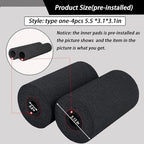 Foot Foam Pads Rollers Replacement (5.5 * 3.1 * 3.1in), Padding Cover for Inversion Table, Workout Bench, Sits Ups Replacement Parts, Home Gym Accesories