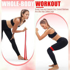 Deekin Resistance Bands Resistance Loop Exercise Bands Exercise Equipment Elastic Ring for Women and Men Home Fitness, Gym, Yoga