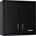 Stack-On Welded Steel 2-Door Wall Cabinet, 30" Garage Storage Cabinet with Two 65 lb. Shelves, Magnetic Door Closures & Powder-Coated Finish