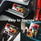 Car Registration & Insurance Holder, Leather Glove Box Organizer, Unisex, Multicolor, Patterned, CADDY, 6 Compartments, 5.1 inches