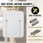 Flexzion Key Box Wall Mount With Code - 40 Capacity Key Box Organizer, Lock Box Key Holder, Secure & Durable Key Storage Box Cabinet with Colored Tags & Hooks for Homes & Business, Gray