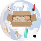 CRUGLA 40 Packs 8x4x3 Shipping Boxes for Small Business, Corrugated Cardboard Boxes Bulk for Shipping Packing Mailing