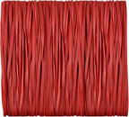 Large Heavy Duty Latex Rubber Bands 12 Inches Trash Can Bands Strong Elastic Bands for Office Supply, File Folders, Cat Litter Box, 60 Pack (Red)