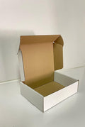 7x5x2 Shipping Boxes Set of 50, White Small Corrugated Cardboard Box, Mailer Box