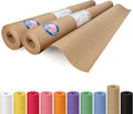 Brown Kraft Paper Roll 36" x 2160" (180 feet), Pack of 2 - USA-Made Brown Packing Paper 30lb Thickness for Moving, Shipping, Crafts/Arts - 100% Recycled Natural Wrapping Material by IDL Packaging