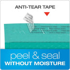 Quality Park Bubble Mailers, 8.25 x 11 Shipping Envelopes, Water Resistant Teal Poly Padded Envelopes, Redi-Strip Peel Off Closure, 25 Per Box (QUA85860)