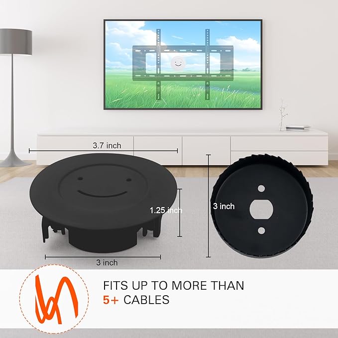 TV Cord Hider Kit - Comprehensive in-Wall Cable Management Solution for Wall-Mounted TVs