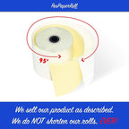 50 Rolls 3" x 95' 2-Ply Carbonless White/Canary Cash Register Paper for M119 Hypercom T77F (Impact Printer) NCR 7445-1000 Samsung SRP-100 Visit the PosPaperRoll Store