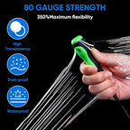 TICONN Stretch Wrap Stretch Film Roll, 1000ft Industrial Strength 5 inch Wide Clear Plastic Wrap with Handles for Pallet Wrapping Shipping Moving