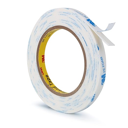 3M Double Sided Tape 0.39"×16.5Ft, No Damage Double Sided Wall Tape, Heavy Duty PE Foam Mounting Tape Removable Waterproof for Home Office Decor Crafts Arts DIY Paint Picture Poster