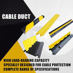 Hose Protector – Rubber Traffic Cord Ramp, Weather-Resistant Heavy-Duty Cable Hider, Multifunctional Road and Warehouse Safety Device, Outdoor Indoor Gravel Protection, Industrial Equipment Accessory