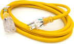 10 ft 10 Gauge Extension Cord - Outdoor Extension Cord Waterproof - Heavy Duty Outdoor Extension Cords 10 ft - Watts Wire - 10' Grounded