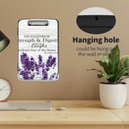 Clipboard with Storage High Capacity Plastic Nursing Clipboards with Pen Holder File Folder Storage Box Clipboard with Heavy Duty Clips for Teacher,Doctor,Offices-Purple Lavender