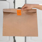 Orange Rectangle Stickers 3 x 2 Inch Color Coding Labels Vinyl Roll Self-Adhesive Waterproof Removable 500 PCS