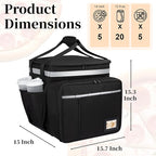 Expandable Food Delivery Backpack with Insulation