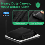 Zipper Pallet Cover,KY-HUAEN 900D Heavy Duty Pallet Covers Fits Large Pallets Up to 49.2" x 41.33" x 49.21" |Waterproof,Rip-Proof, Fade Resistant, With Fixed Rope (49.2" x 41.33" x 49.21")