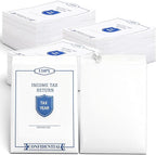 500 Pcs Income Tax Return Envelopes for Tax Preparers 9 x 12 Inches Open End Envelopes for Personal Customer Office Business Legal Documents Catalog Mailing, White