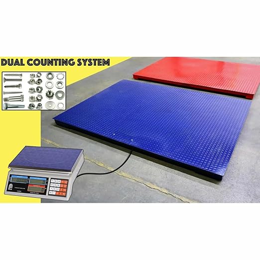 Liberty Scales LS-700-DC Dual Counting Smart Weighing Systems, Size 24" x 24" (4' x 4') - C-Scale 6 lb x .0002 lb/Floor Scale 1000 lb x .2 lb