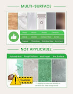 10FT Strong Double Sided Nano Tape for Walls, Removable Heavy Duty Mounting Tape for Walls No Residue, Clear & Strong Two Sided Adhesive Tape, Removable Picture Hanging Strips, Poster, Carpet