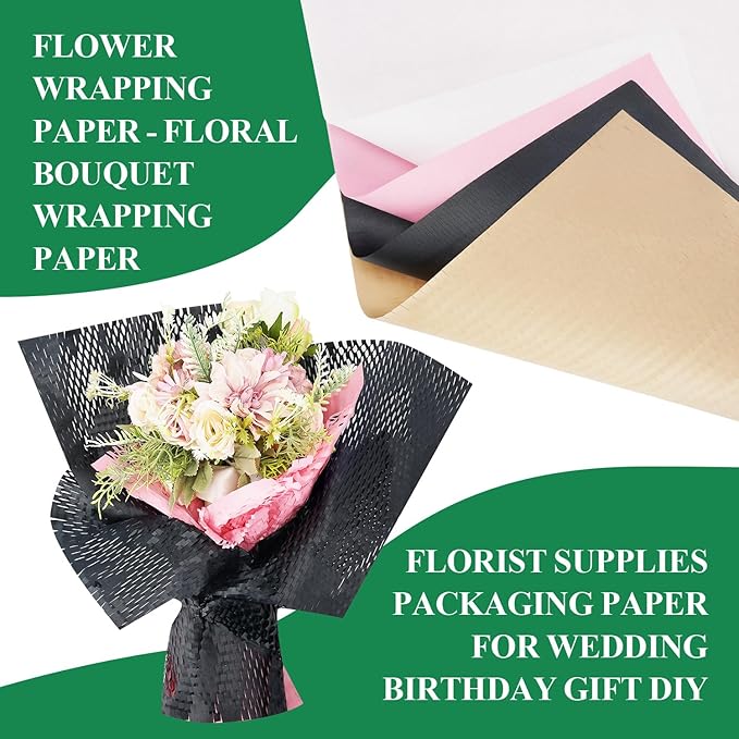 Honeycomb Packing Paper, 12" x 200' Packing Paper Substitute Alternative for Bubble Cushioning Wrap for Moving Shipping Packaging, Recyclable Moving Supplies Bubble Packing Wrap Roll-Black
