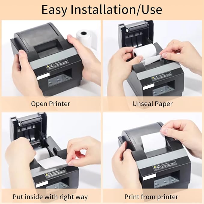 2-1/4'' X 50' Thermal Receipt Paper - Credit Card Paper Rolls - Cash Register Roll - Premium Thermal Printer Paper - 1000 Rolls