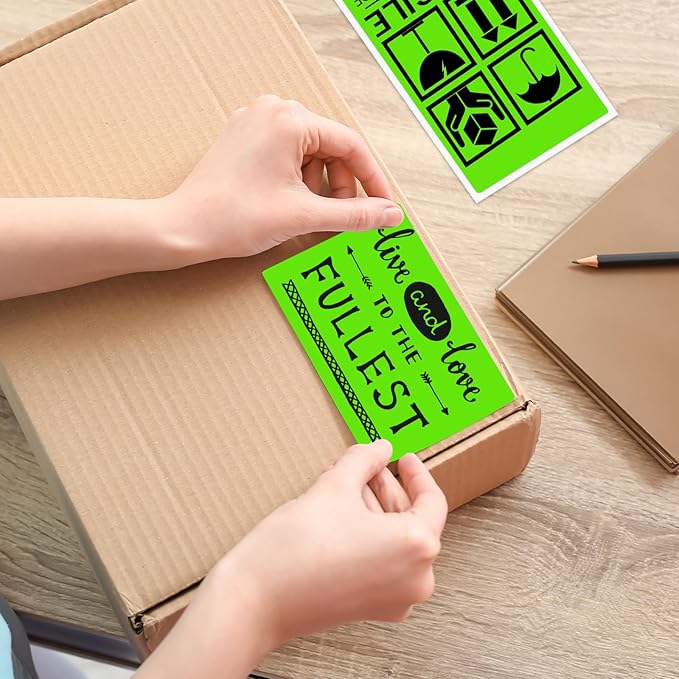 3x5 Inch Thermal Label Stickers,300Pcs Waterproof Rectangle Labels for Storage Bins,Moving Boxes,Address & Inventory Organization,Small Business Labeling,Light Green