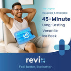REVIX Large Ice Packs for Injuries Reusable, 45-Minute Long-Lasting Cold Therapy with Ice Grid Gel Design, Multi-Purpose Reusable Gel Cold Pack for Knee, Shoulder, Back, Elbow, Hip, Tight, 16 × 9"