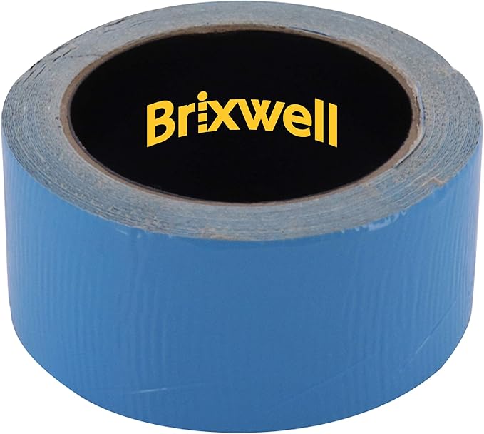Brixwell 2 Rolls - Blue Double Coated Carpet Tape 2 Inch x 12 Yard Made in The USA