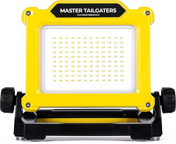 Master Tailgaters FLUD 4000 LED Work Flood Light Compatible for Dewalt 20v Battery