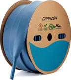 Chanzon 3:1 Ratio - 80ft Roll - Heat Shrink Tubing 1-1/2" (39mm) - Marine Grade Waterproof Adhesive Lined - (25M Total Length) Blue Polyolefin Sleeving Wrap Shrinking 3 to 1 Ratio 1pcs