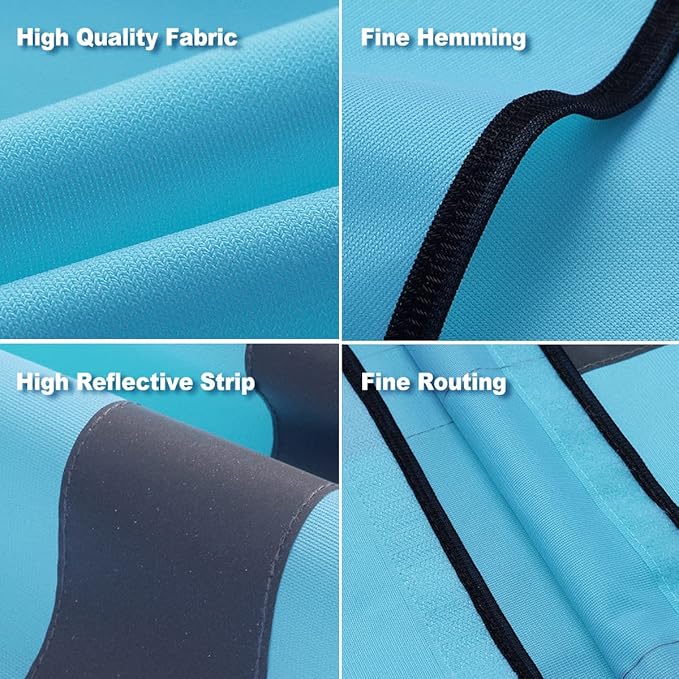 BeautyWill Custom Safety Vest Logo Class 2 High Visibility Reflevtive Vest Outdoor Protective Workwear