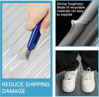 PerKoop 24"x85' Inflatable Air Pillows for Shipping Large Bubble Cushioning Wrap Packing with Pump Bubble Cushioning Wrap Roll with Fragile Stickers for Heavy Duty Moving Protection