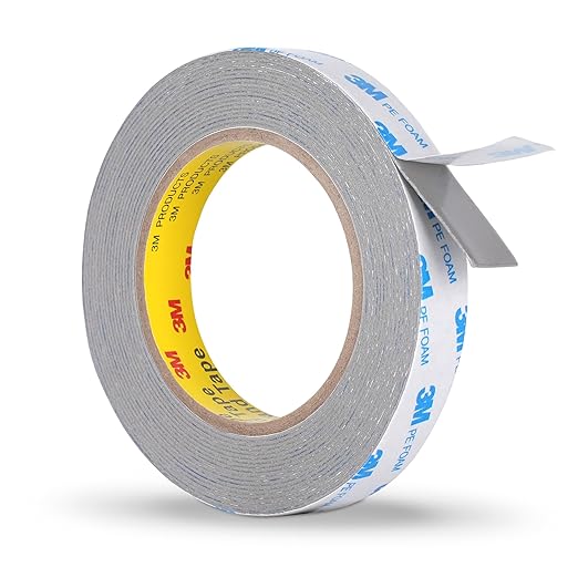 Made of 3M PE Foam Tape Double Sided Tape 0.75in×20Ft, Heavy Duty Mounting Tape for LED Strip Lights, Home Decor, Signs, DIY – Weatherproof Adhesive for Plastic, Metal, Glass, Indoor & Outdoor Use