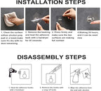 ZESLMG Adhesive Wall Hooks for Hanging, 32 Pack Self Sticky Hooks Heavy Duty 22lb Clear, Removable Shower Hook No Damage for Towel Key Coat Wreath Picture Outdoor Ceiling Bathroom Kitchen, Waterproof